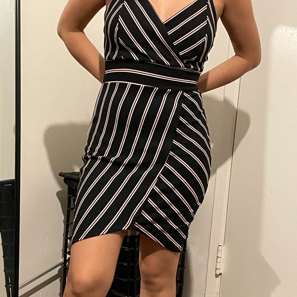Striped short dress